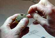 Wanda Borrelli stitching horsehair