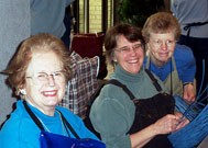 
Pat Maroney, Jackie Quirk & Wanda Borrelli smile sweetly for the , knowing that they will be chastised if they dont